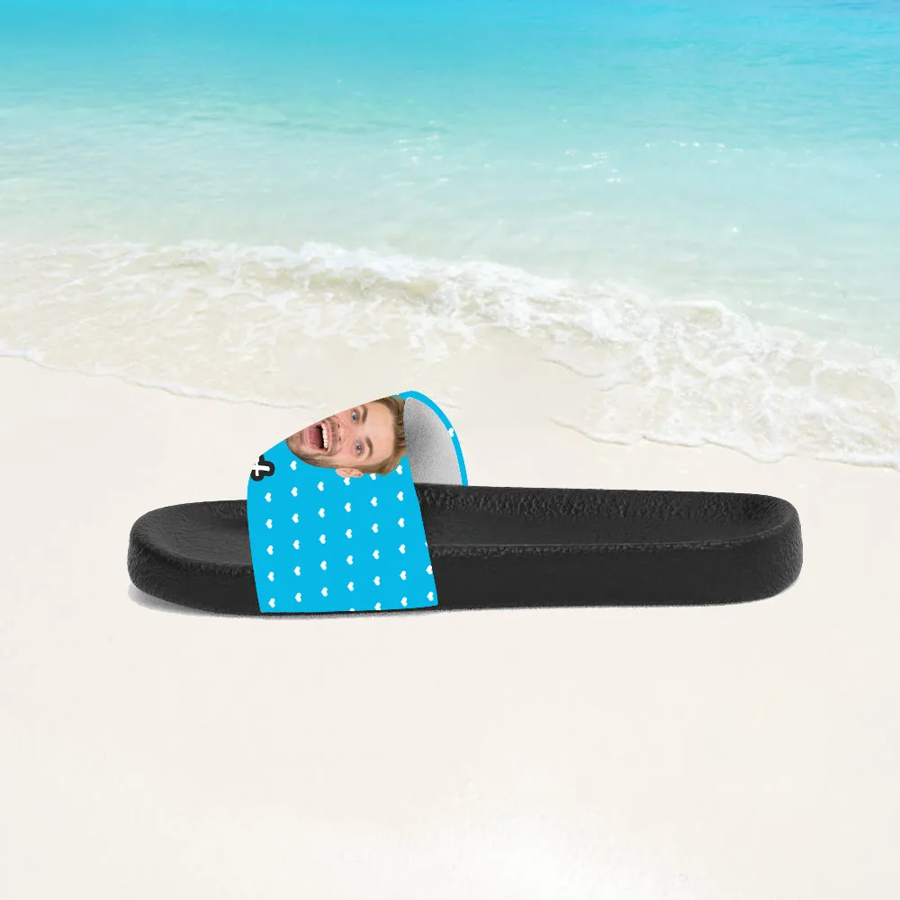 Custom Photo Face Slippers Personalized Sliders Sandals With Texts