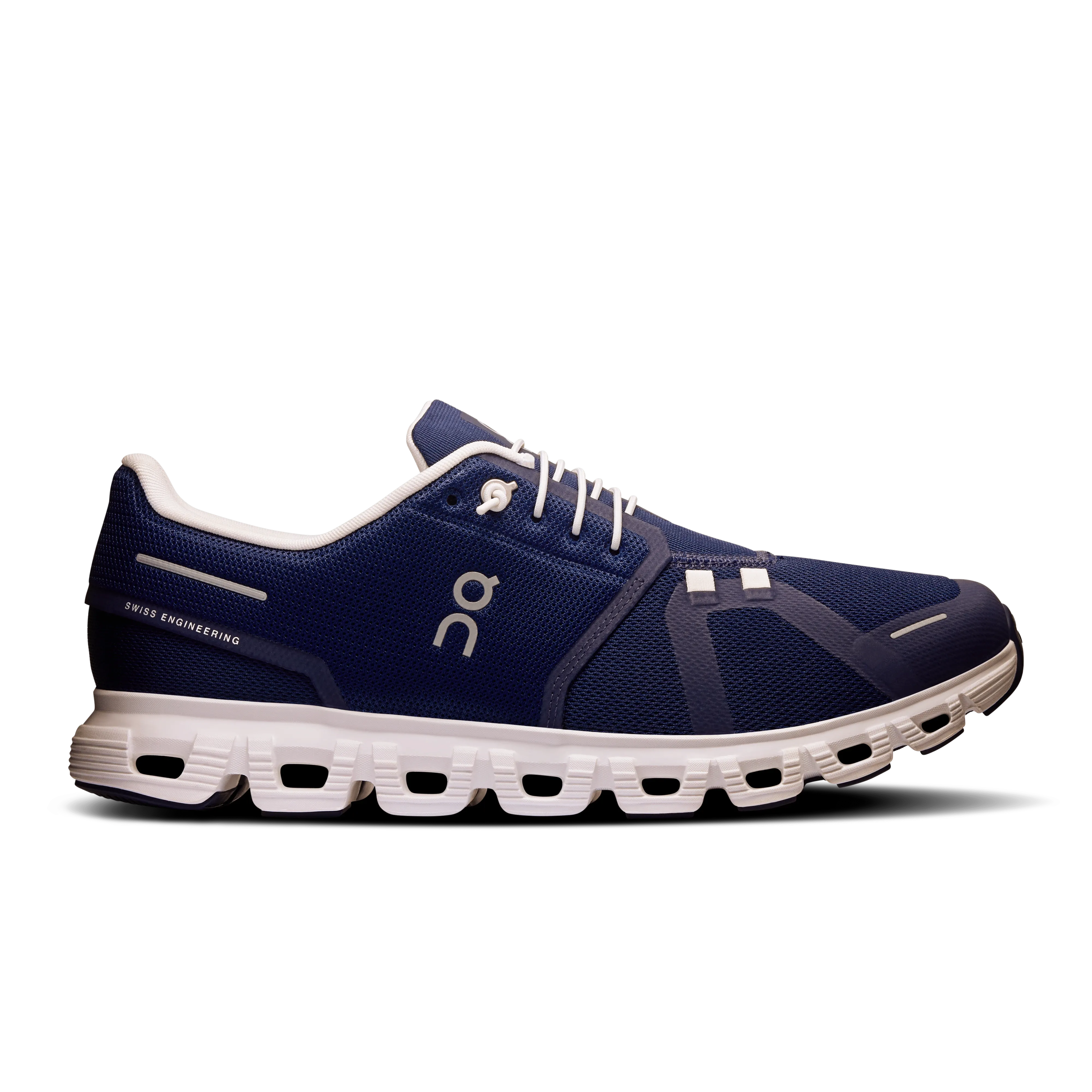 On Cloud Men's Cloud 6 Running Shoes- Midnight/ White