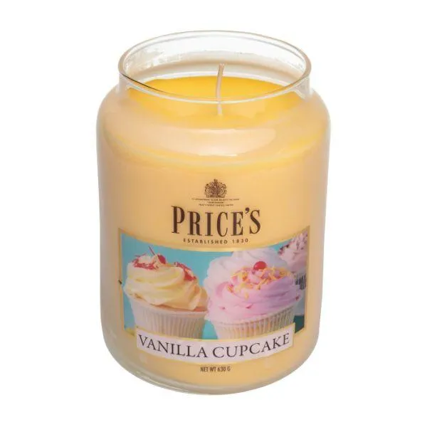 Prices Candles Scented Large Jar - Vanilla Cupcake